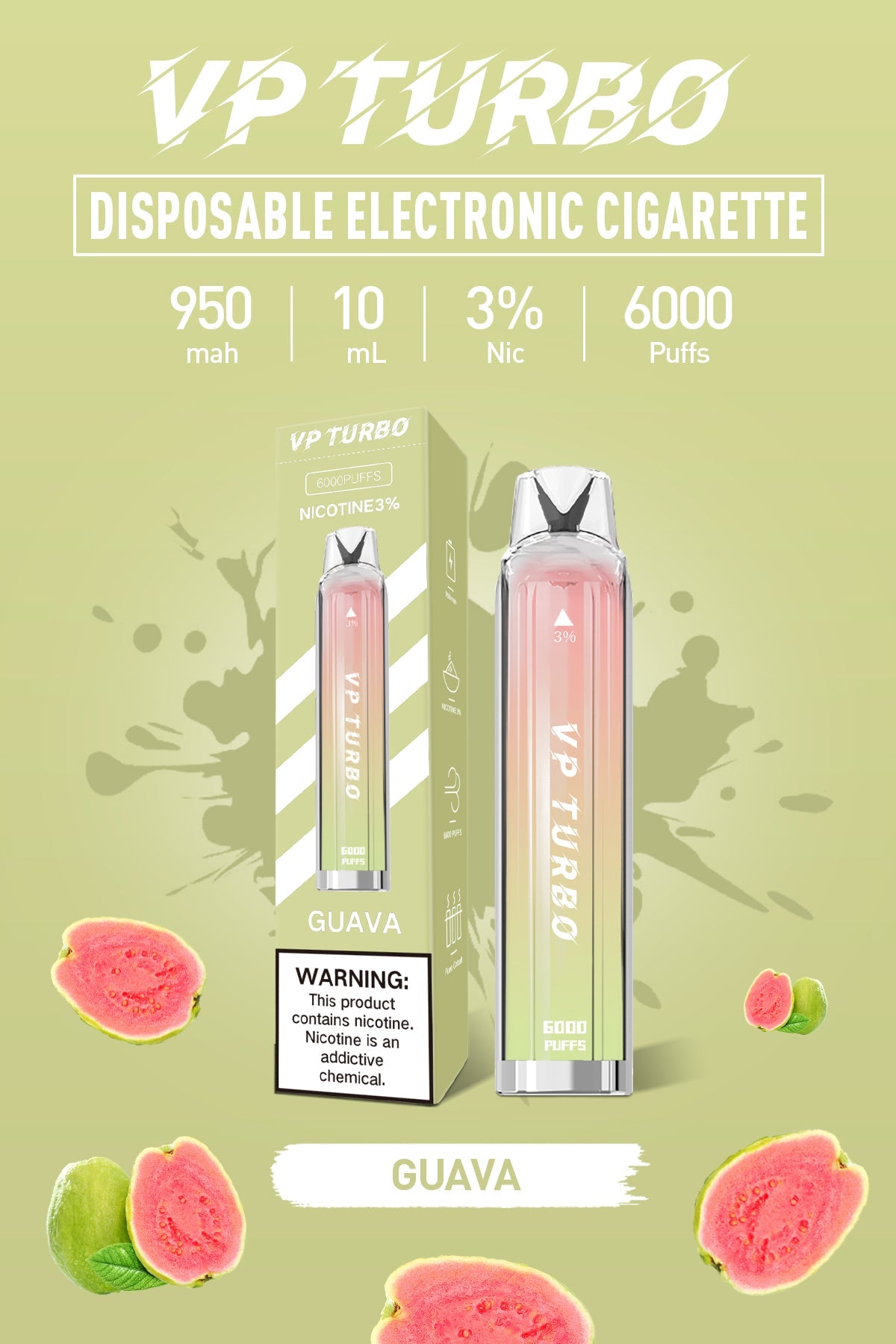 特價！！！【買一送一】VP TURBO 拋棄式｜ 一次性透明漸變色6000口發光電子煙｜VAKA糖果雲煙館