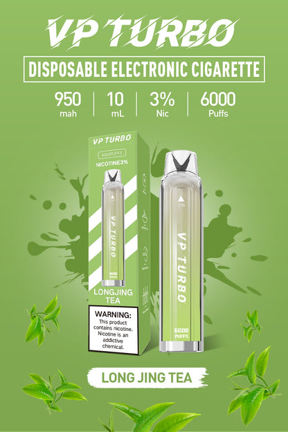 特價！！！【買一送一】VP TURBO 拋棄式｜ 一次性透明漸變色6000口發光電子煙｜VAKA糖果雲煙館