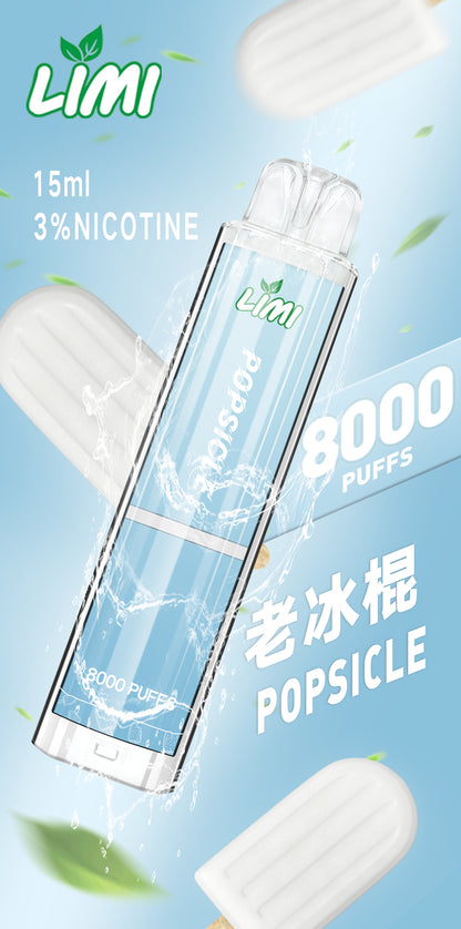 【LIMI發光拋棄式】🔥 8000口PUFFS電子煙-新品辣妹拋棄式/發光棒 一次性大容量熒光棒電子煙✨-VAKA糖果雲煙館