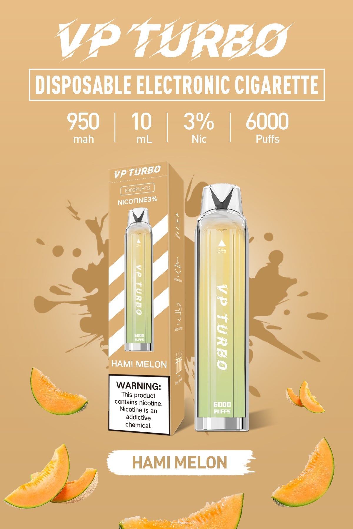 特價！！！【買一送一】VP TURBO 拋棄式｜ 一次性透明漸變色6000口發光電子煙｜VAKA糖果雲煙館