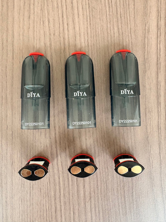 【 DIYA叮啞私模空彈】茶色半透明空殼/一代上下分類式煙彈殼 100入組 適配一代主機/台灣現貨秒發