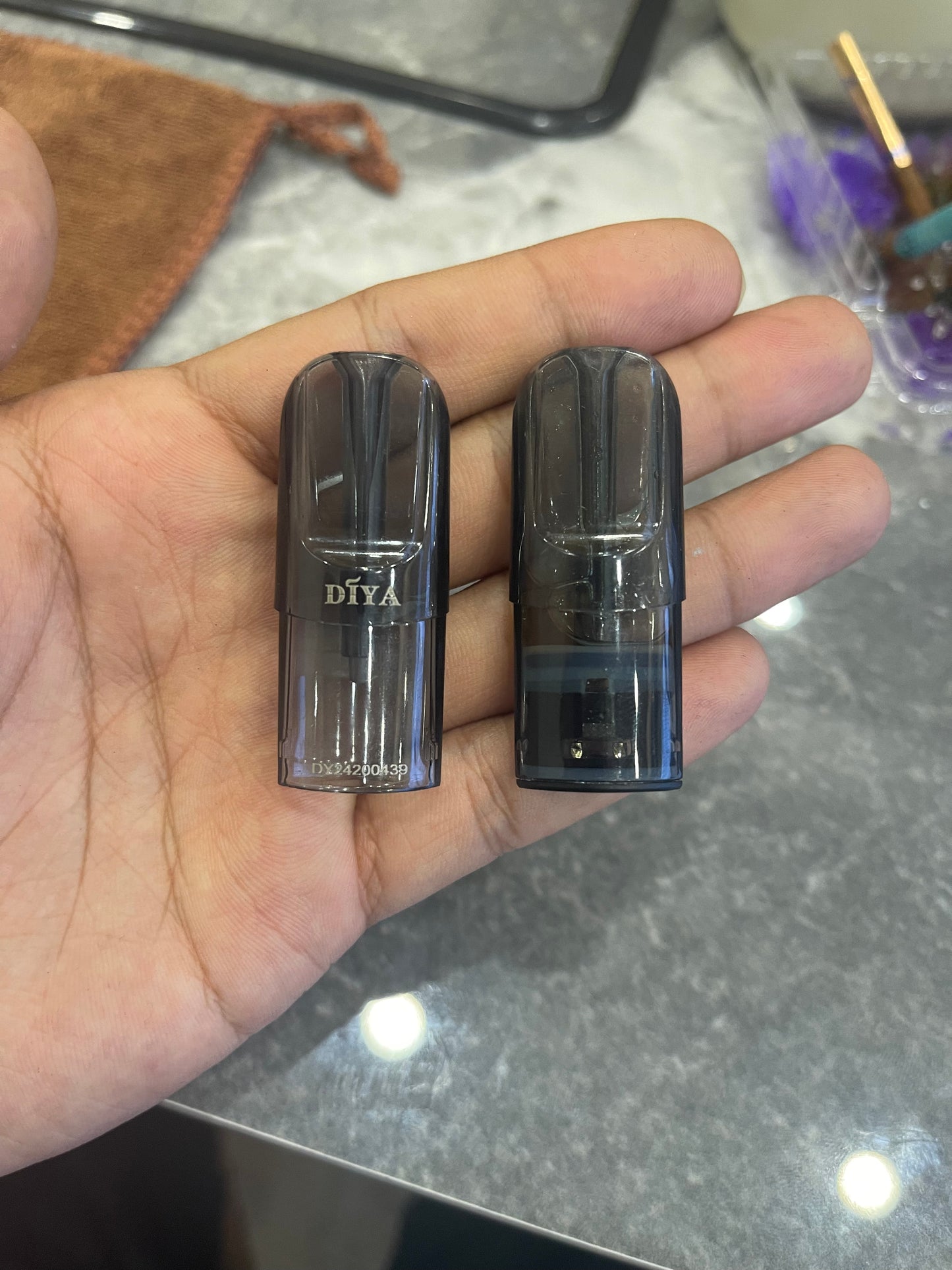 【 DIYA叮啞私模空彈】茶色半透明空殼/一代上下分類式煙彈殼 100入組 適配一代主機/台灣現貨秒發