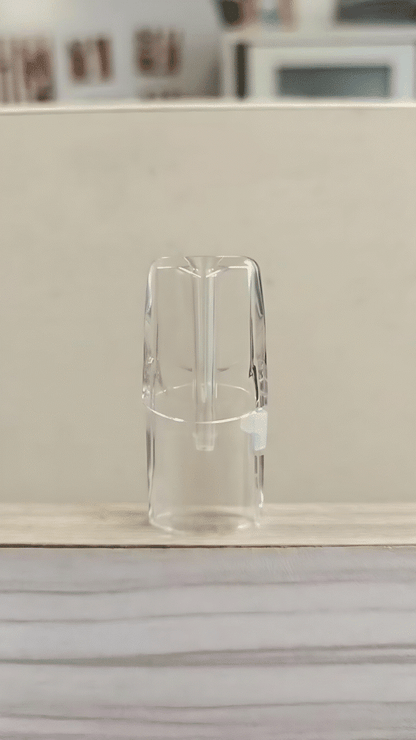 TUTX白底側注油空彈，一代可重複使用空煙彈，不漏油不吃油不卡機，2ml/適用一代煙桿-台灣現貨秒發